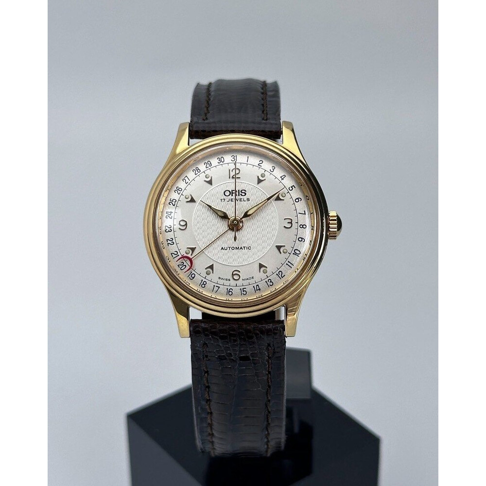 31mm Vintage Oris Gold Date Pointer ref.7458 cal.574 Automatic E S Watches